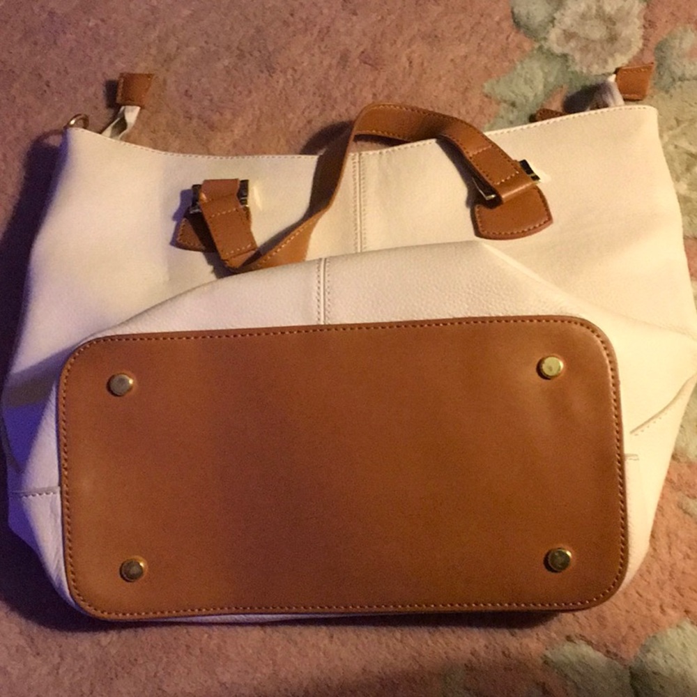 NWT,JOY & IMAN DESIGNED BLUSH LEATHER,LOTS OF POCKETS,ORGANIZER pebble leather